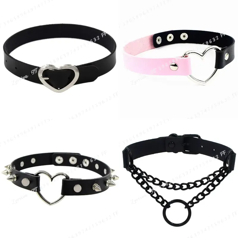 Goth Punk Spike Choker - 하라주쿠 펑크 록 고딕 초커 목걸이