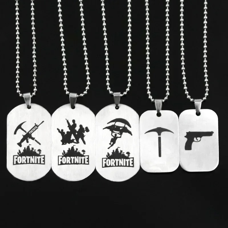 Anime Pendant Necklace - 게임 포트나이트 애니메이션 목걸이 스테인리스 스틸