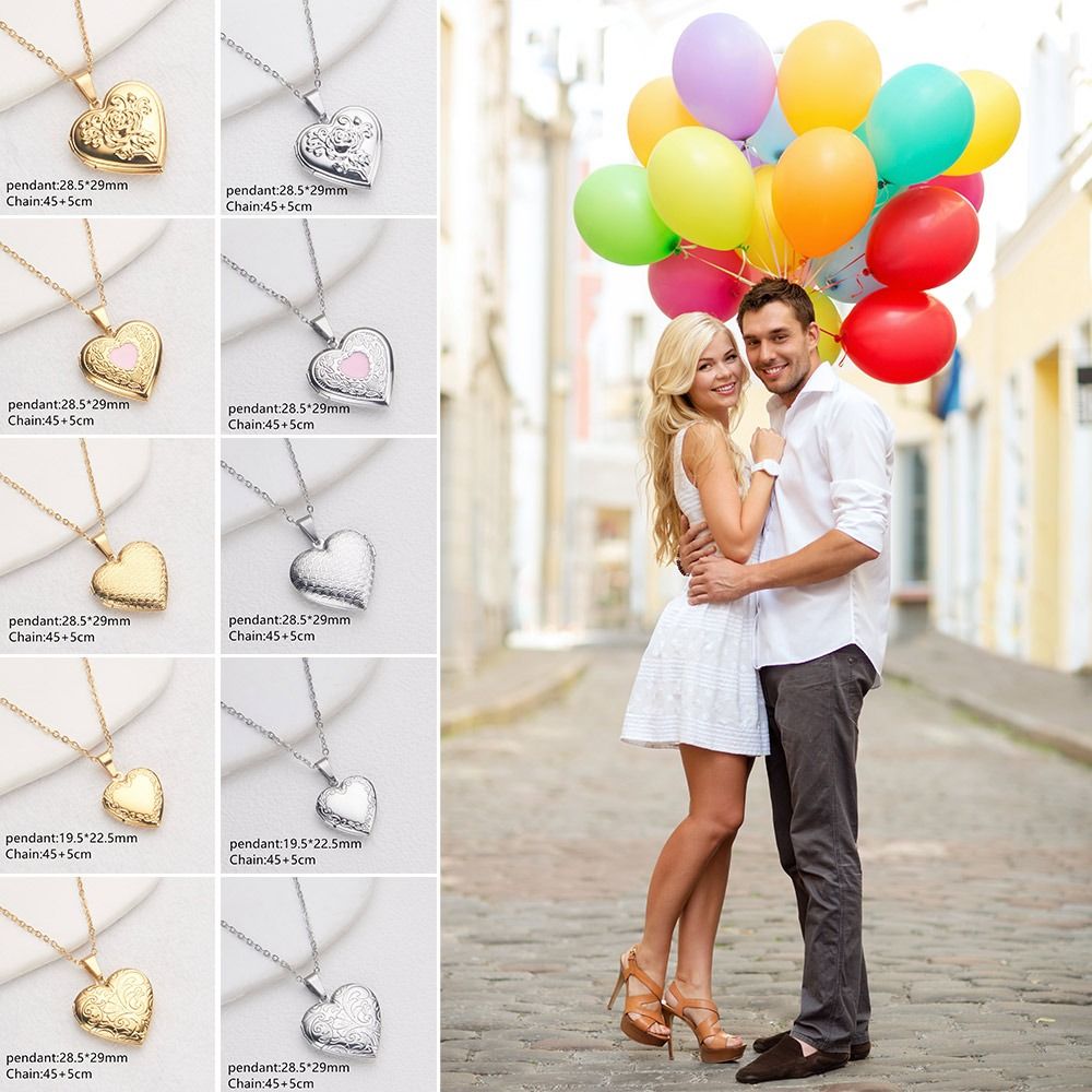 Heart Locket Necklace Photo - DIY 포토 그림 로켓 목걸이, 발렌타인