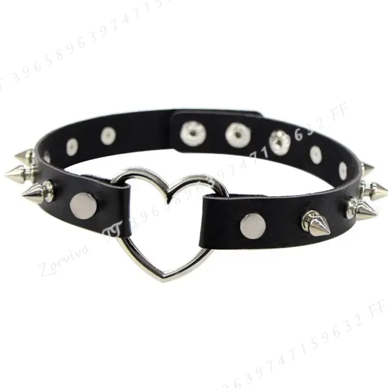 하라주쿠 펑크 록 고딕 초커 목걸이 여성 섹시 PU 가 - Goth Punk Spike Choker 리뷰 및 가격