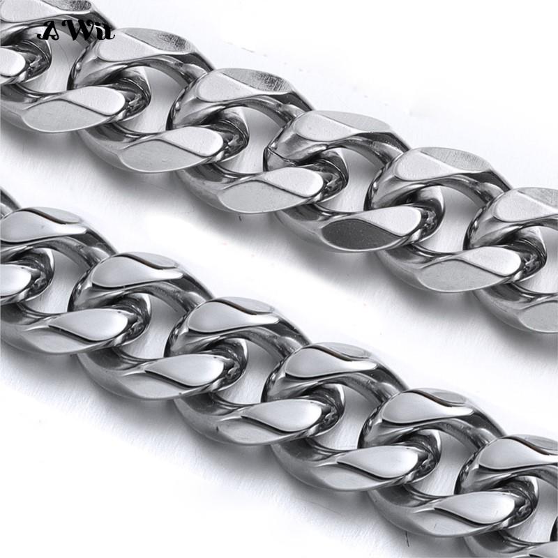 쿠바 링크 체인 스테인레스 스틸 목걸이 방수 18 K  - Cuban Link Chain 12Mm 리뷰 및 가격