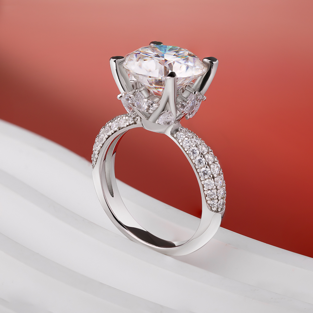 BXINY D 컬러 5CT Moissanite 반지 S - Moissanite Engagement Ring 1 Carat 리뷰 및 가격