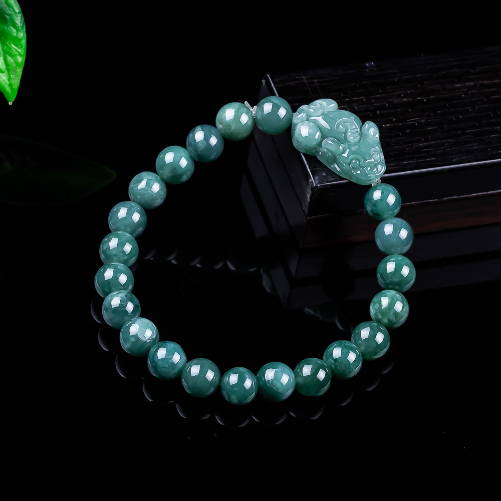 천연 버마산 경옥 픽시우 팔찌 빈티지 부적 여성용 선물 - Bracelets 리뷰 및 가격