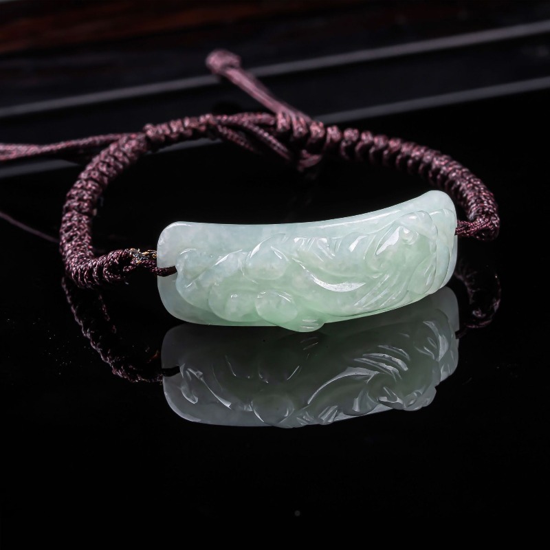 버마산 비취석 픽시우 팔찌 수공예 천연 옥 팔찌 뱅글  - Bracelets 리뷰 및 가격