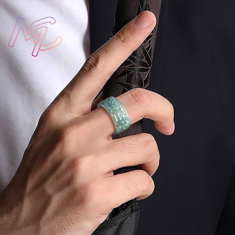 미얀마 경옥 Taotie 반지 패션 액세서리 보석 에메 - Rings 리뷰 및 가격