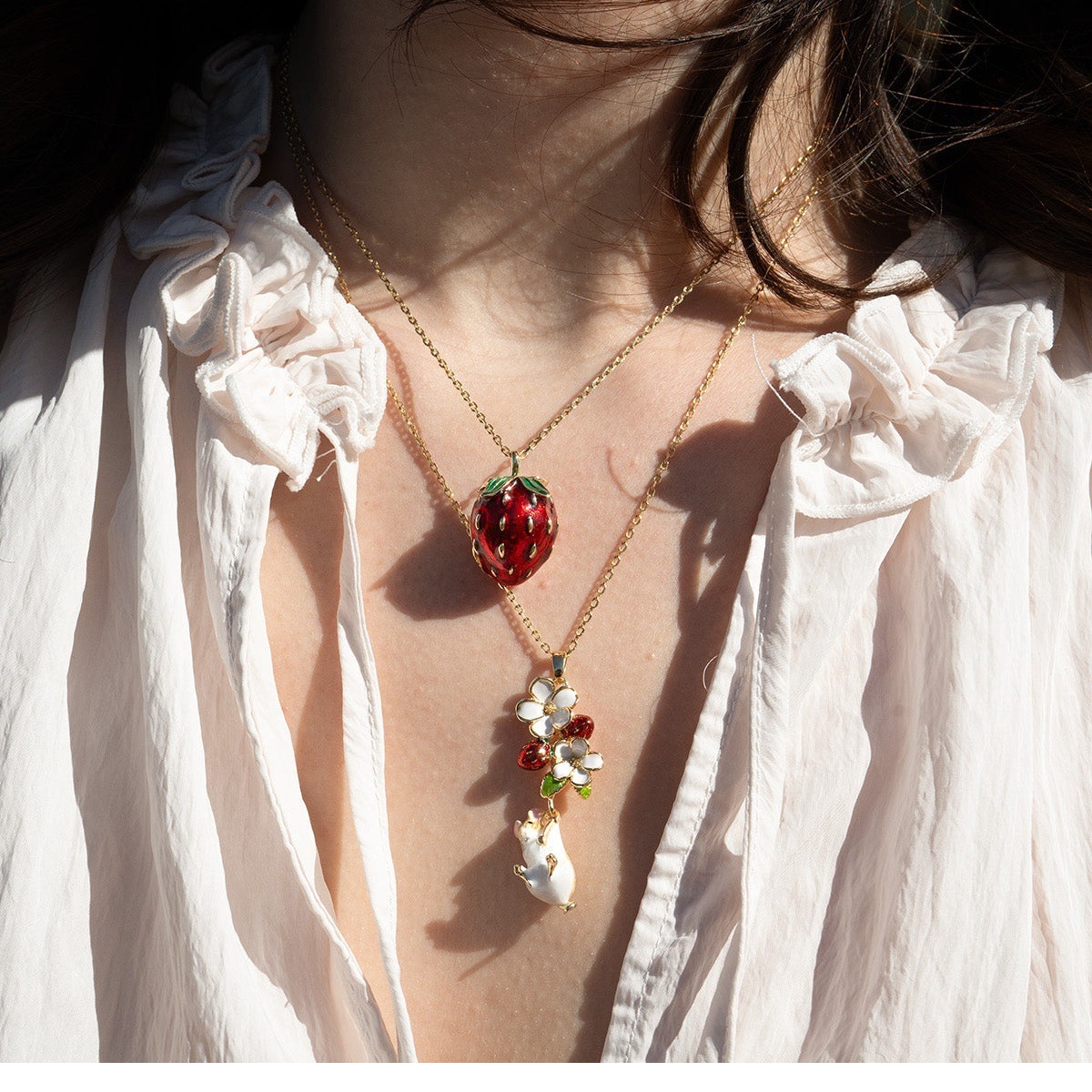 새로운 과일 부활절 달걀 목걸이, 열고 닫는 동물 부활 - Heart Locket Necklace Photo 리뷰 및 가격