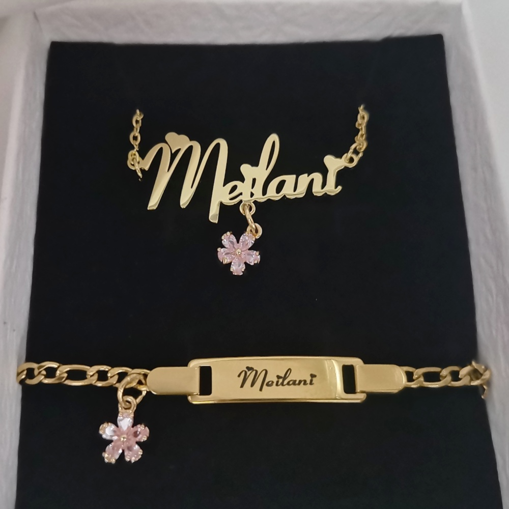 LeeChee 플라워 지르콘 작은 펜던트, 커스텀 이름 - Custom Name Necklace Stainless Steel 리뷰 및 가격