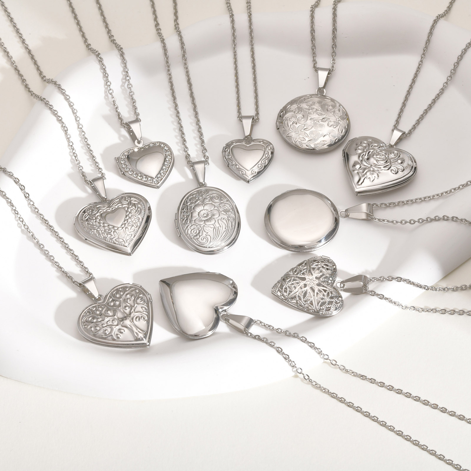 Vnox Dainty Heart Photos 펜던트 목 - Heart Locket Necklace Photo 리뷰 및 가격