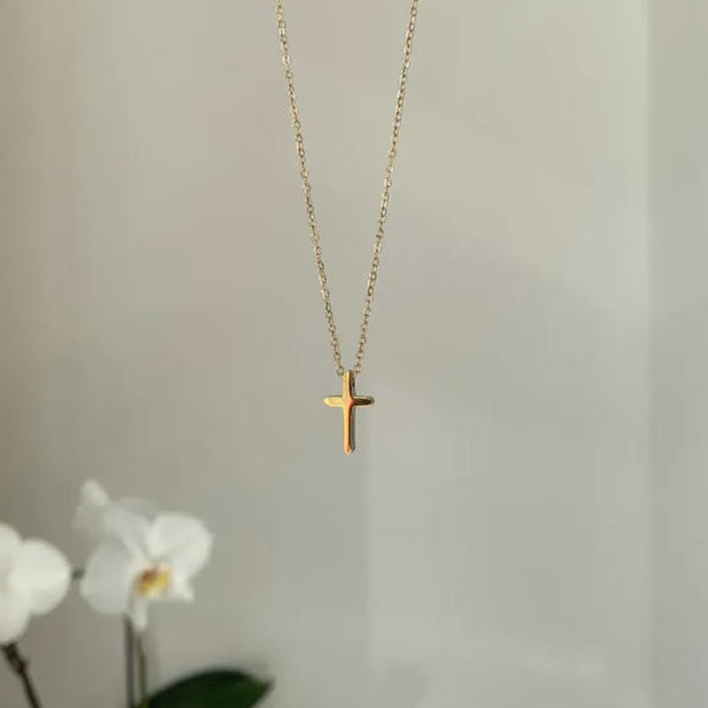 정교한 금 십자가 목걸이, 심플한 데일리 십자가 펜던트 - Cross Pendant Necklace Gold 리뷰 및 가격