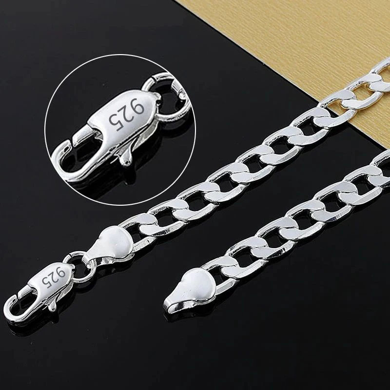 남녀공용 925 스털링 실버 목걸이 16/18/20/2 - Cuban Link Chain 12Mm 리뷰 및 가격