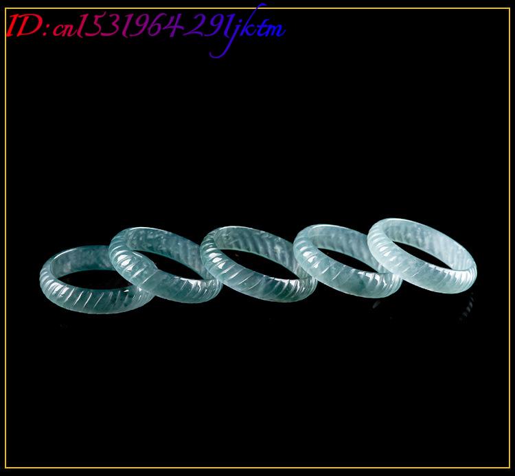 블루 리얼 버마산 경옥 반지 고급 에메랄드 조각 선물  - Rings 리뷰 및 가격