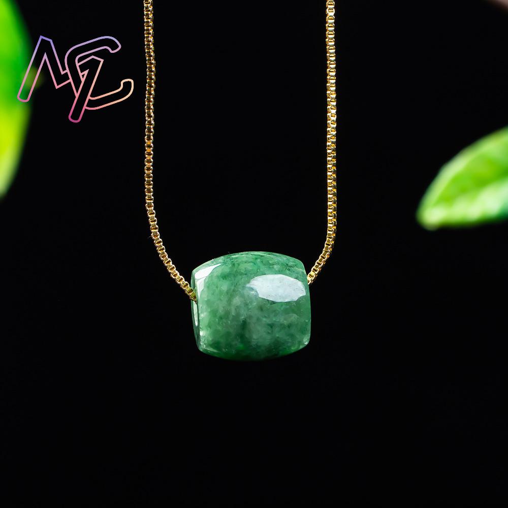 천연 진짜 옥 구슬 펜던트 미얀마 제이드 목걸이 디자이 - Necklaces 리뷰 및 가격