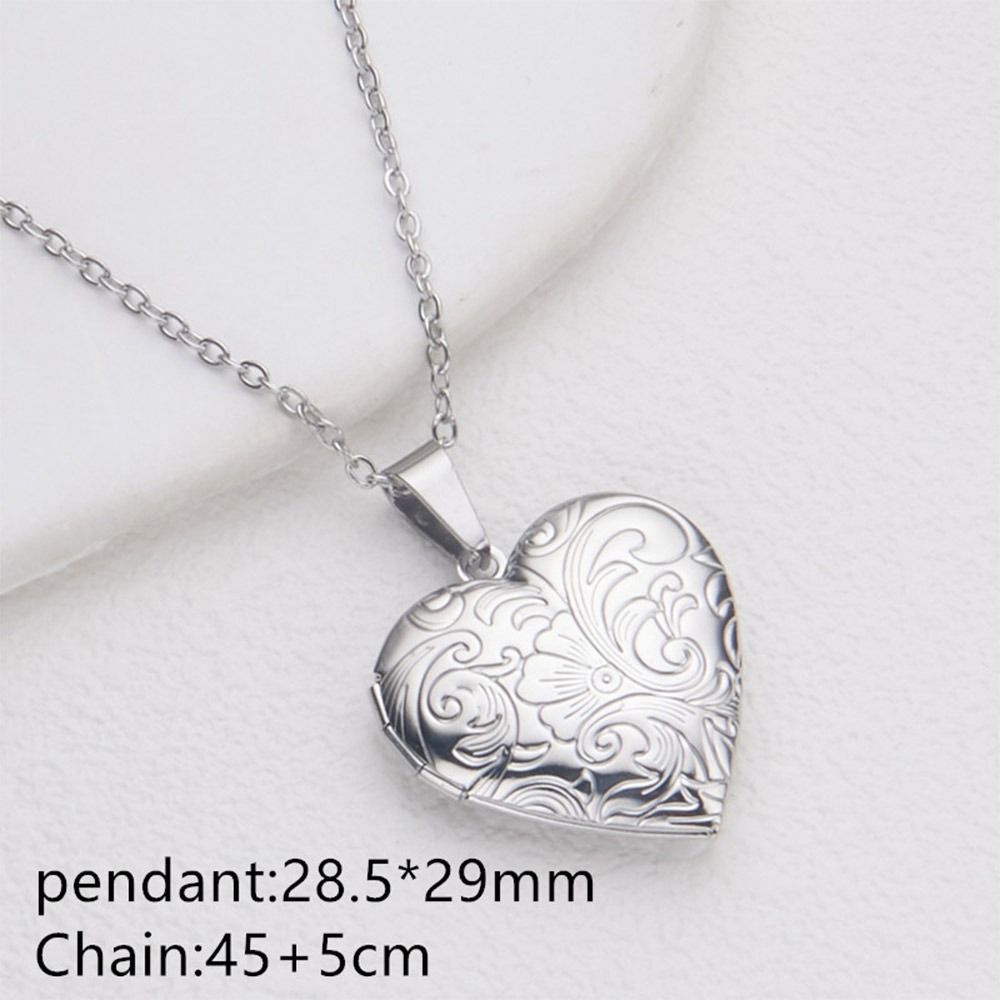 DIY 포토 그림 로켓 목걸이, 발렌타인 데이, 오픈  - Heart Locket Necklace Photo 리뷰 및 가격